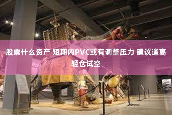 股票什么资产 短期内PVC或有调整压力 建议逢高轻仓试空