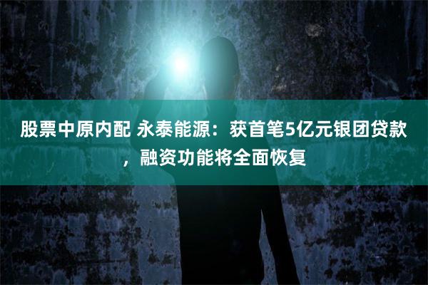 股票中原内配 永泰能源：获首笔5亿元银团贷款，融资功能将全面恢复