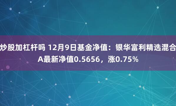 炒股加杠杆吗 12月9日基金净值：银华富利精选混合A最新净值0.5656，涨0.75%