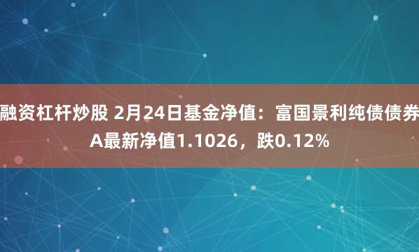 融资杠杆炒股 2月24日基金净值：富国景利纯债债券A最新净值1.1026，跌0.12%