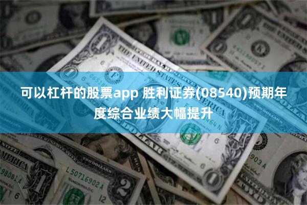 可以杠杆的股票app 胜利证券(08540)预期年度综合业绩大幅提升